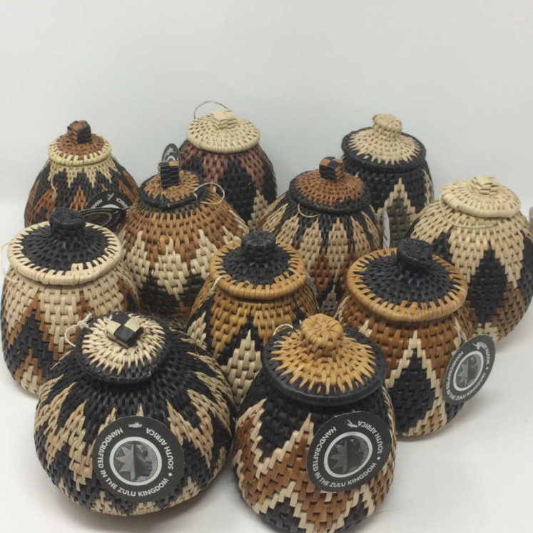 Zulu Herb Baskets Traditional African Zulu Baskets Injabulo