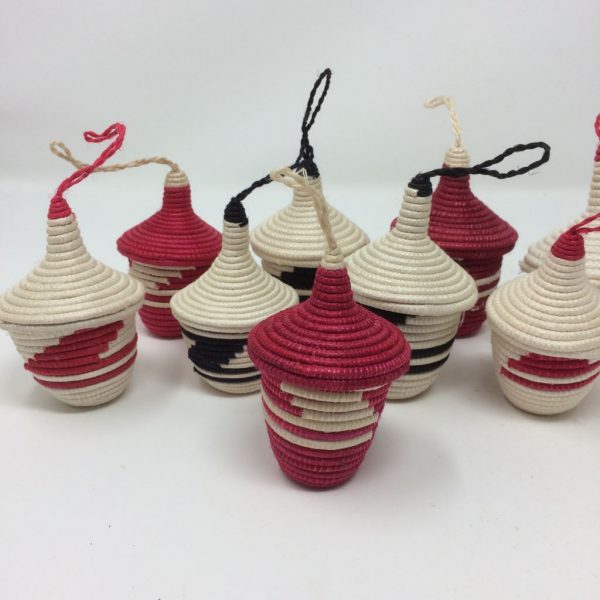 Agasake Peace Baskets - Miniature-Red - Image 3