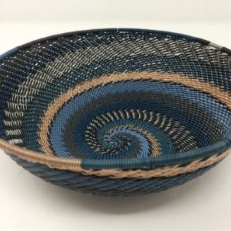 Telephone Wire Basket Moody Blue Collection
