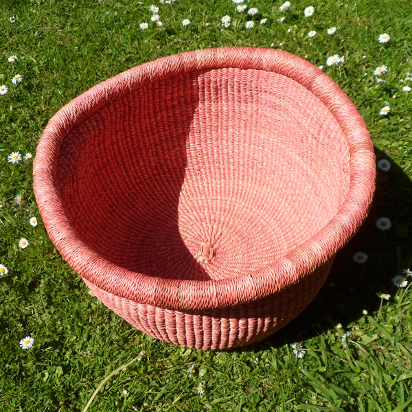 Large soft pink bowl