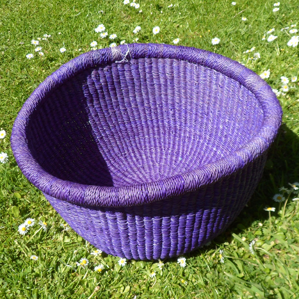 Large purple bowl