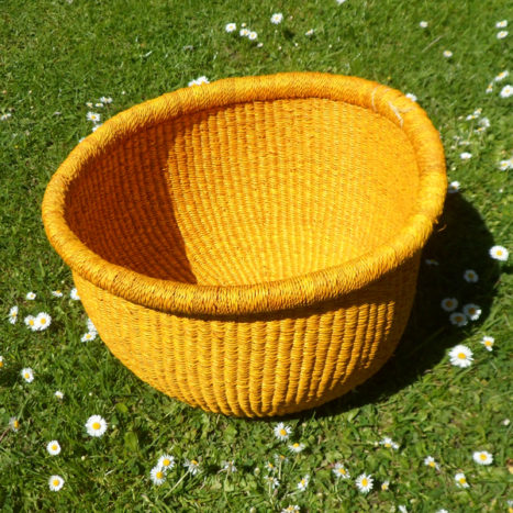 Large yellow bowl