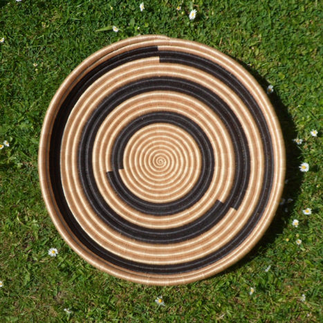 Black circles large tray /wall decoration