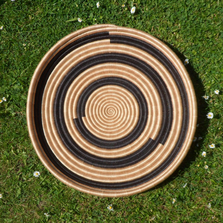 Black circles large tray /wall decoration