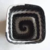 Telephone Wire Basket Black and White Square - Image 2