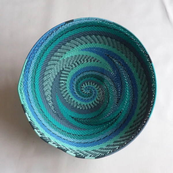 Telephone Wire Basket Bright Blues - Image 2