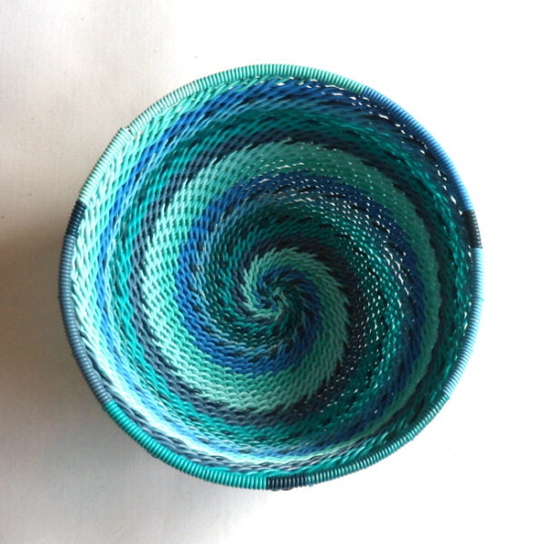 Telephone Wire Basket Bright Blues - Image 4