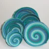 Telephone Wire Basket Bright Blues