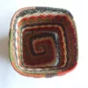 Telephone Wire Basket Orange and Browns Square - Image 2
