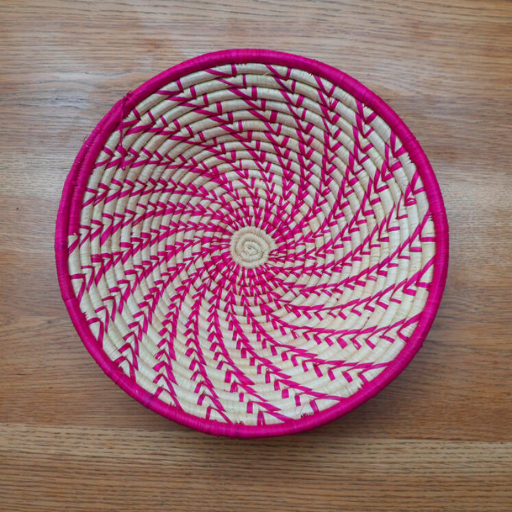 Tanzanian bowl 7 – bright pink and natural