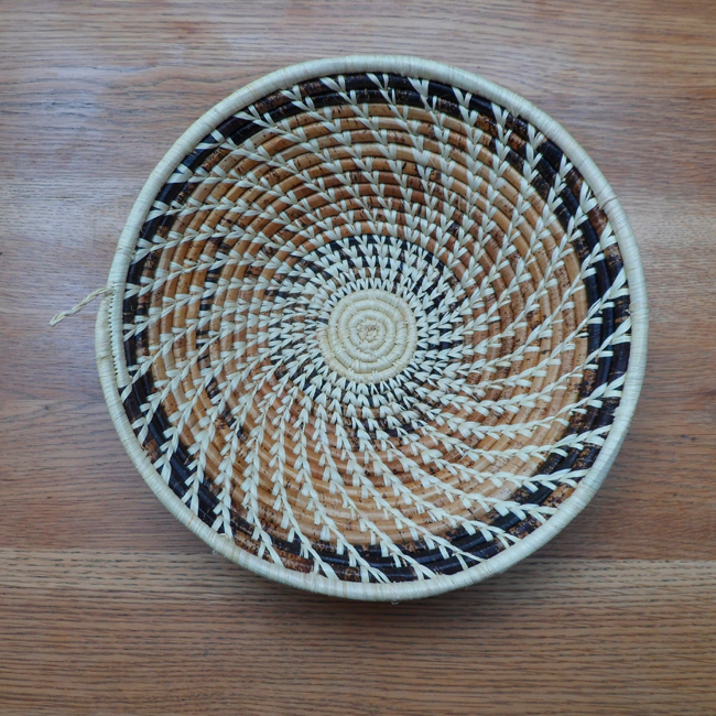 Tanzanian bowl 9 – brown, black and natural